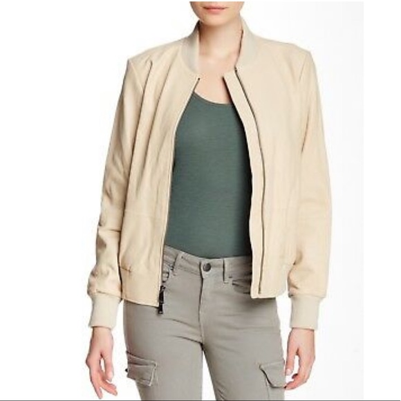 Vince leather bomber jacket - tan - Picture 13 of 14